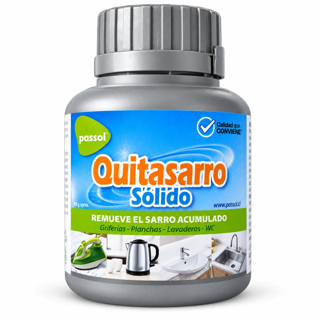 Quita sarro Passol en polvo granulado de 200 gramos
