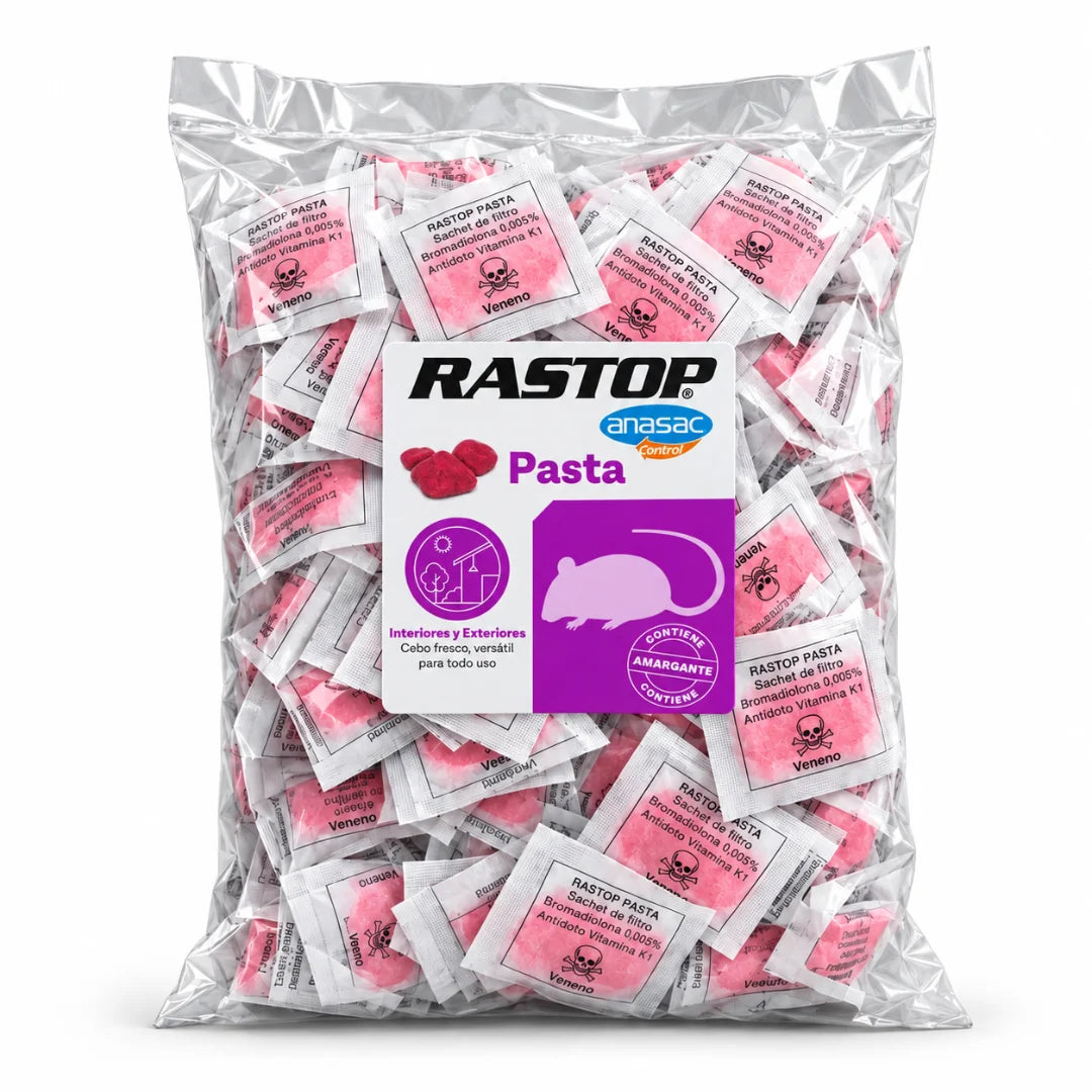 Rastop Pasta Veneno Para Ratones 100 Unidades 1Kg