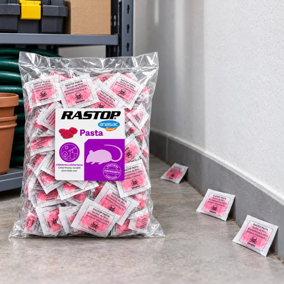Rastop Pasta Veneno Para Ratones 100 Unidades 1Kg