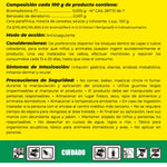 Veneno para ratones y ratas con Bromadiolona 0.005% en formato bloque de 100 gramos, eficaz con una sola dosis.