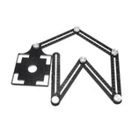 Regla plegable multiángulo Flovi de 6 secciones en aluminio, incluye guía para orificios de 25, 40 y 45 mm para azulejos.