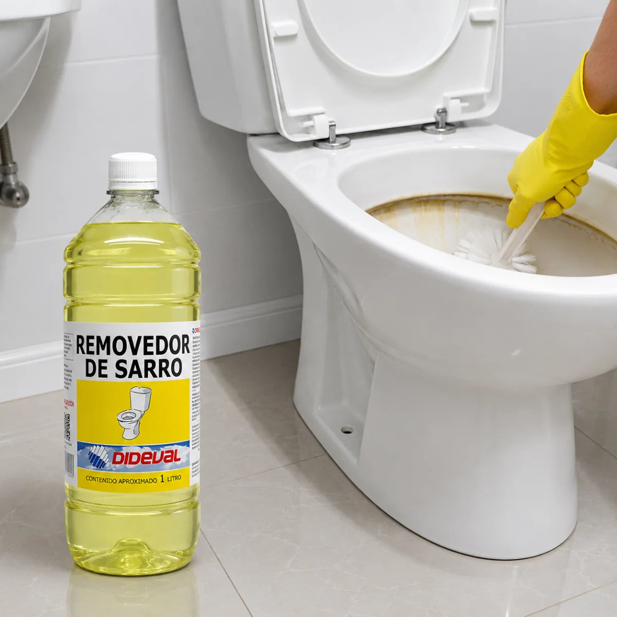 Removedor de Sarro Industrial Dideval 1 Litro para eliminación de incrustaciones y residuos calcáreos