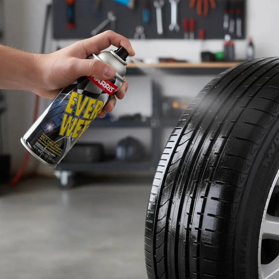 Renovador de Neumáticos Ever Wet 397g. Abrillantador en lata para cuidado automotriz