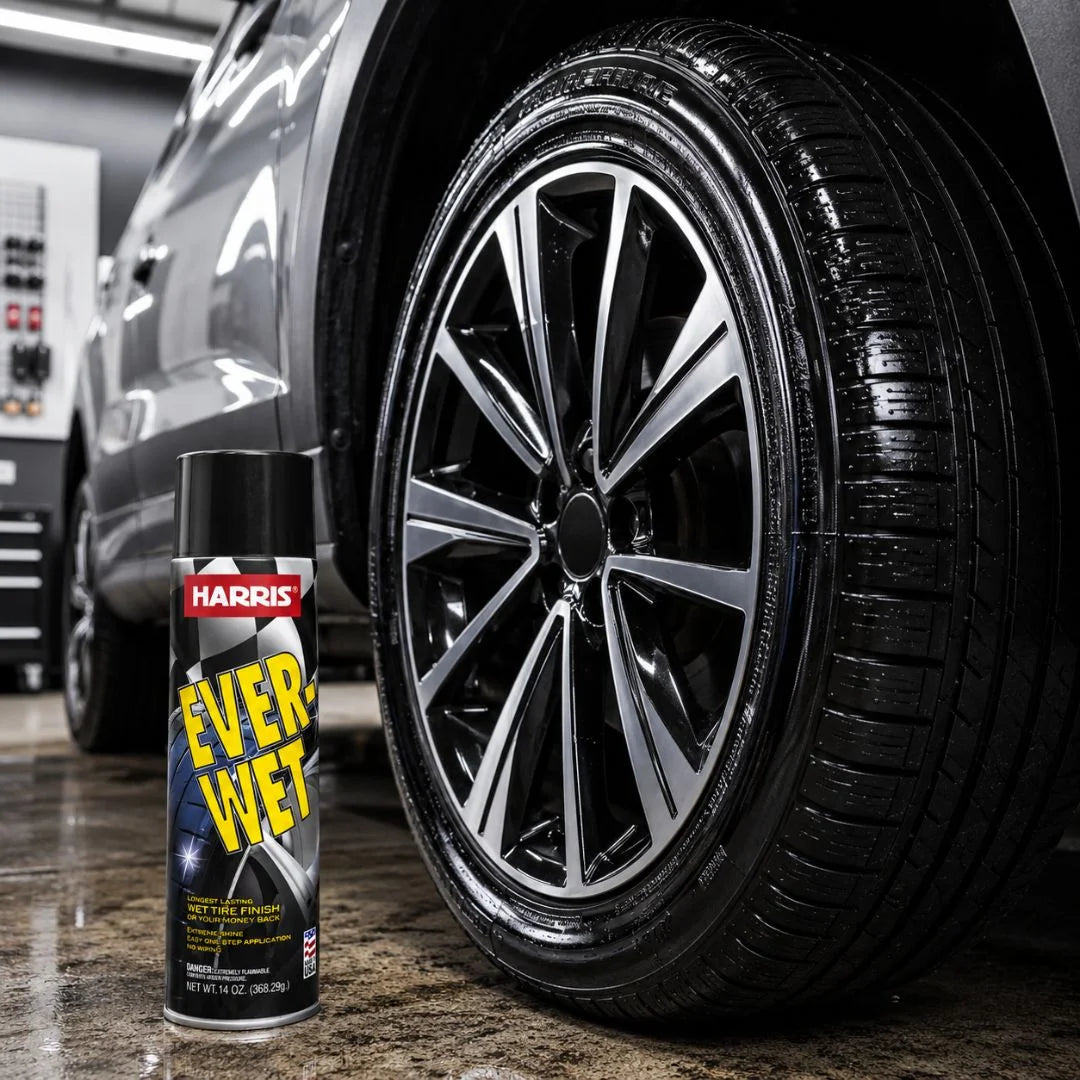 Renovador de Neumáticos Ever Wet 397g. Abrillantador en lata para cuidado automotriz