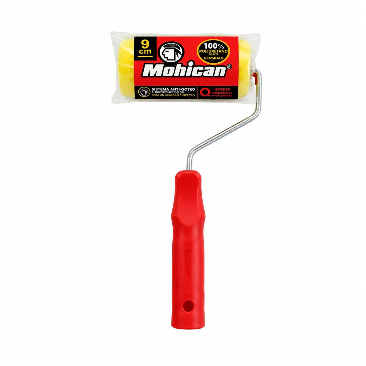 Rodillo de espuma de poliuretano Mohican de 9 cm para acabados finos