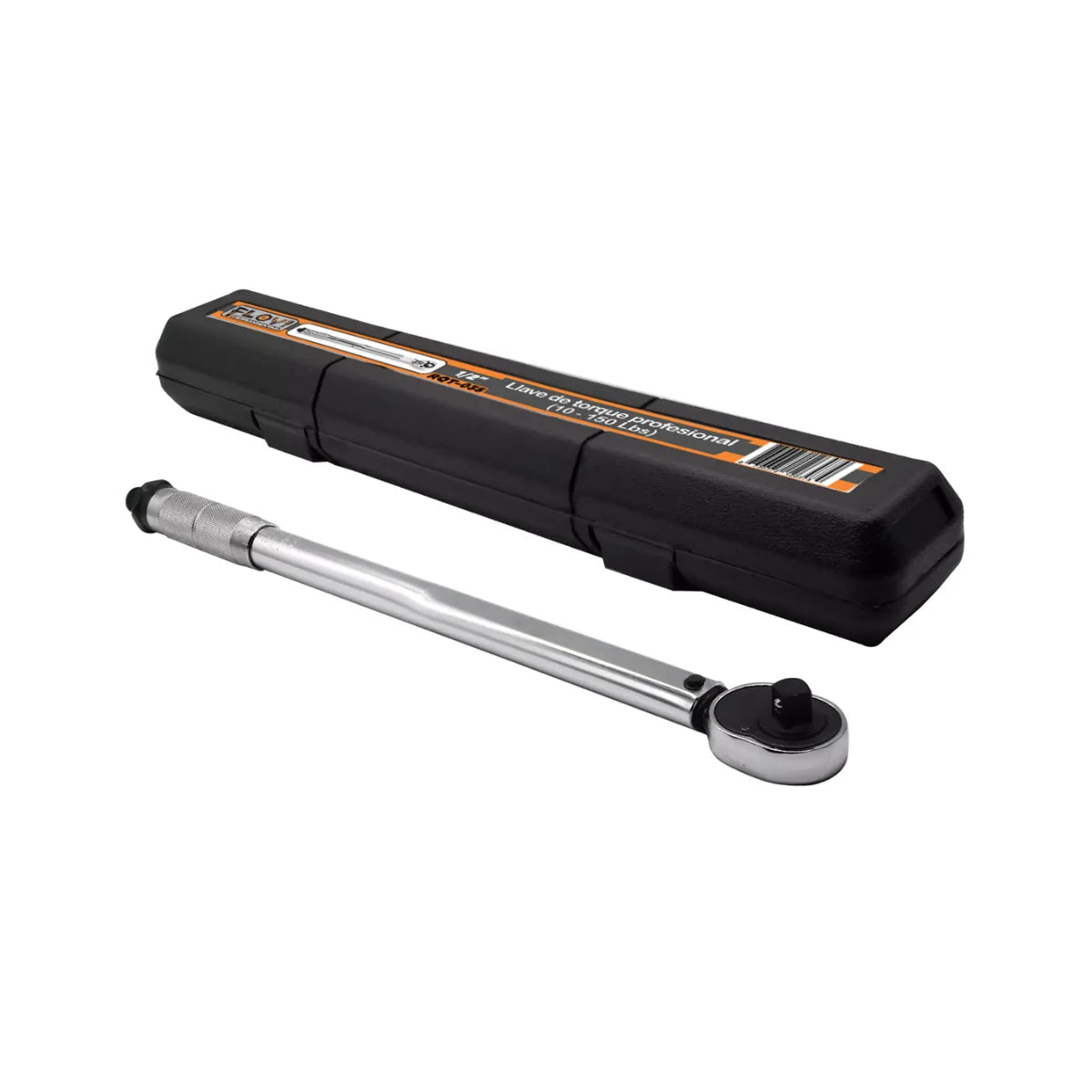Llave de torque dinamométrica Flovi de 1/2 pulgada con maleta de transporte.