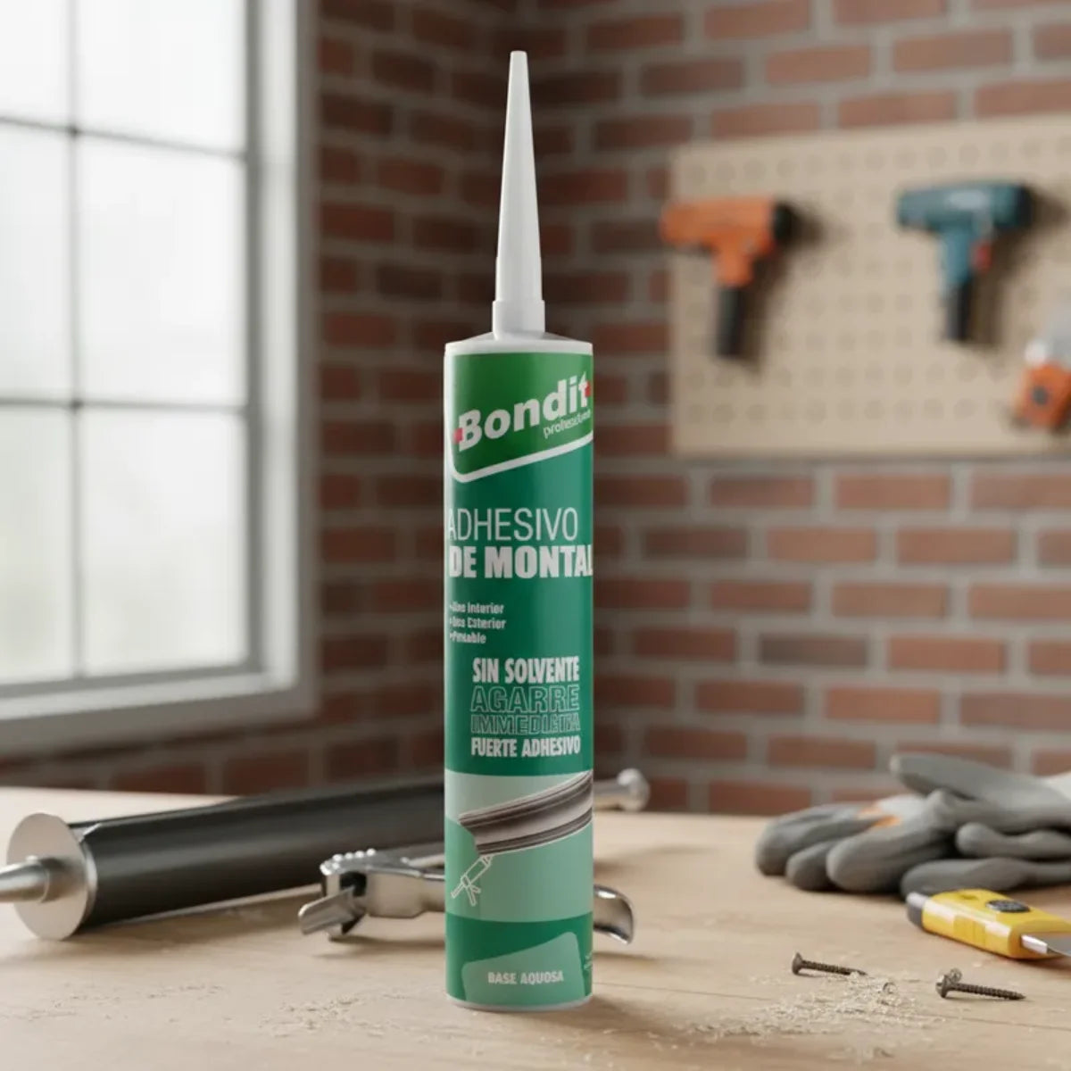 Cartucho de 300ml de Adhesivo de Montaje Blanco de la marca Bondit.