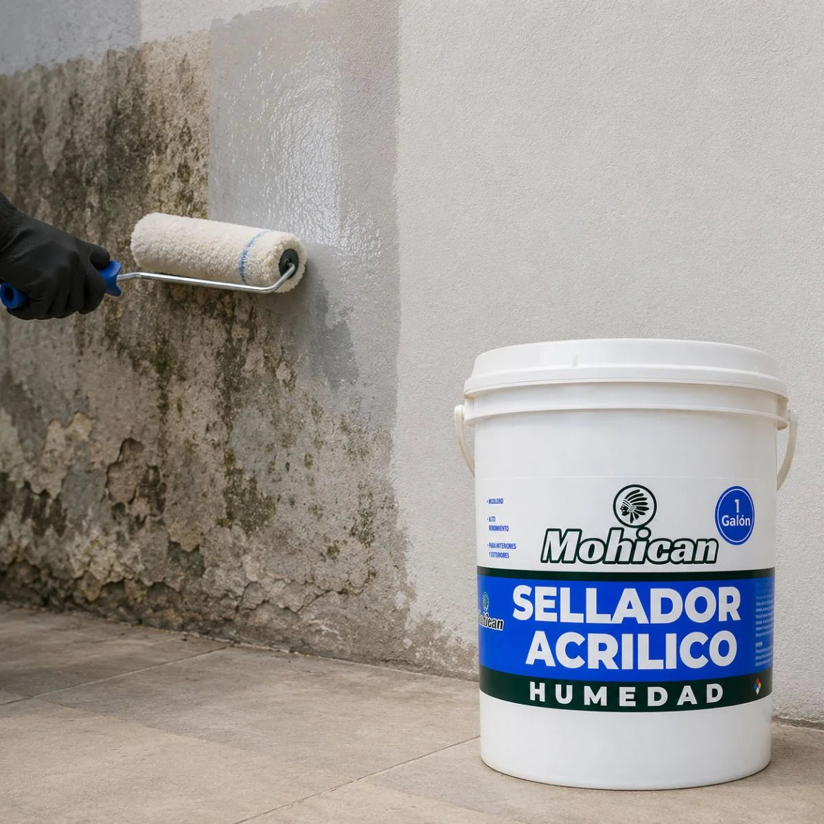Sellador Acrílico Antihumedad Mohican 1 Galón