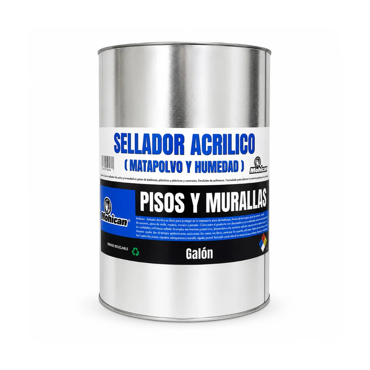 Sellador Acrílico Matapolvo y Humedad Mohican 1 Galón