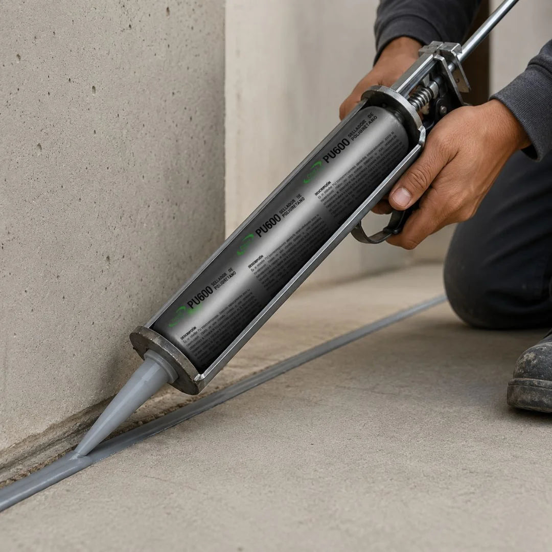 Sellador de poliuretano Patel PU 40 600 ml en salchichón