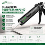 Sellador de poliuretano Patel PU 40 600 ml en salchichón