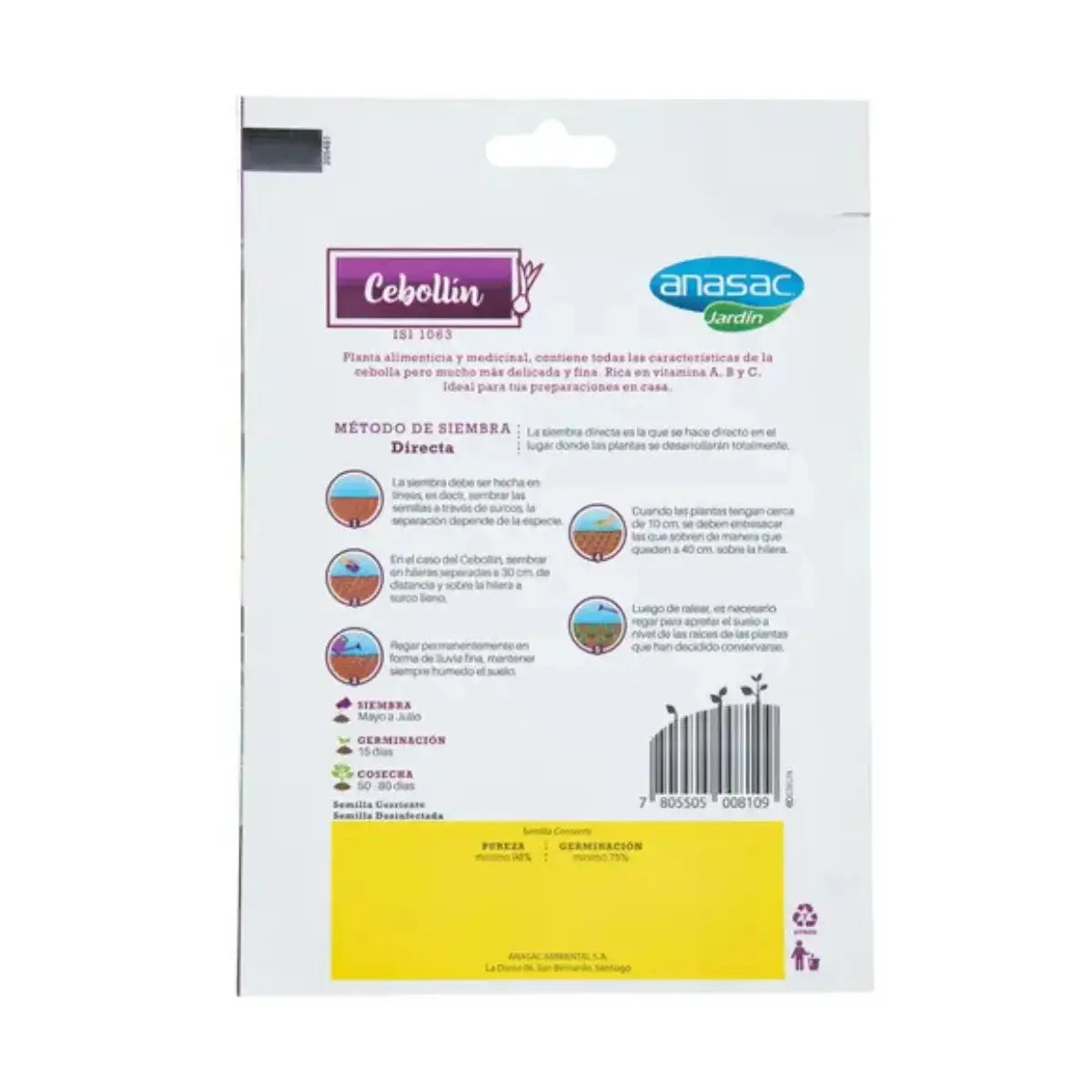 Semilla de Cebollín Anasac
