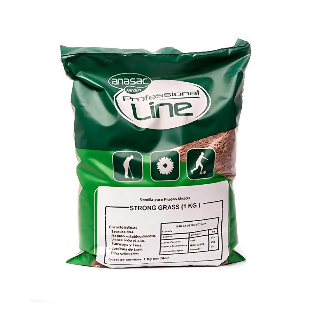 Semilla de Pasto Strong Grass Anasac de 1 kg.
