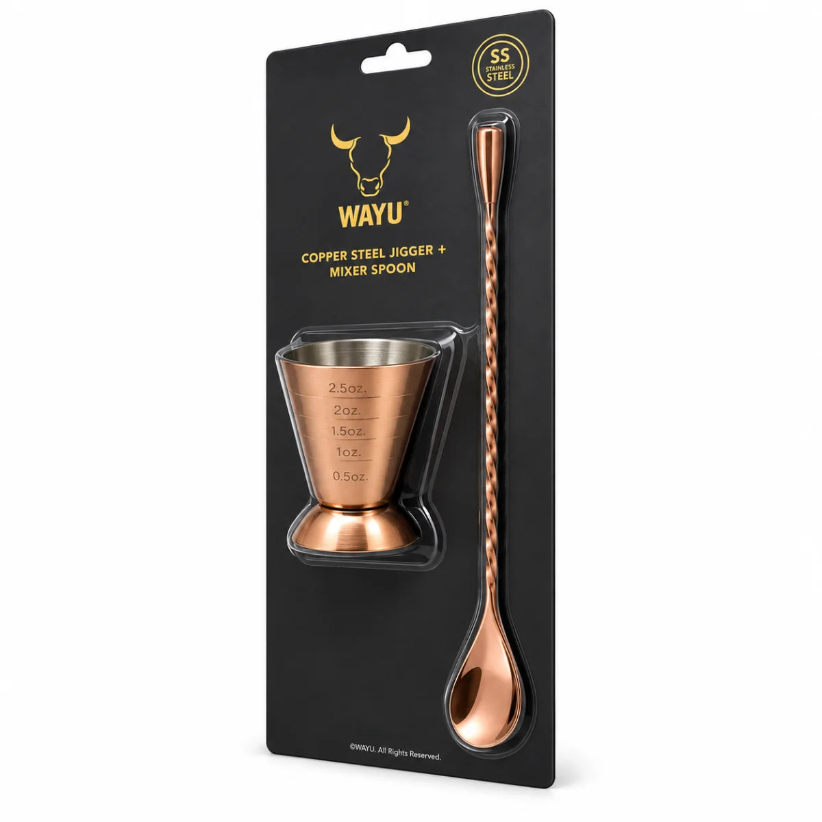 Set de taza y cuchara medidoras Copper Line Wayu
