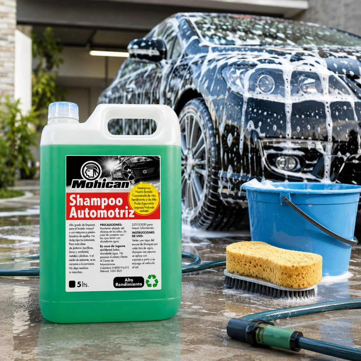 Shampoo para autos Mohican bidón de 5 litros concentrado