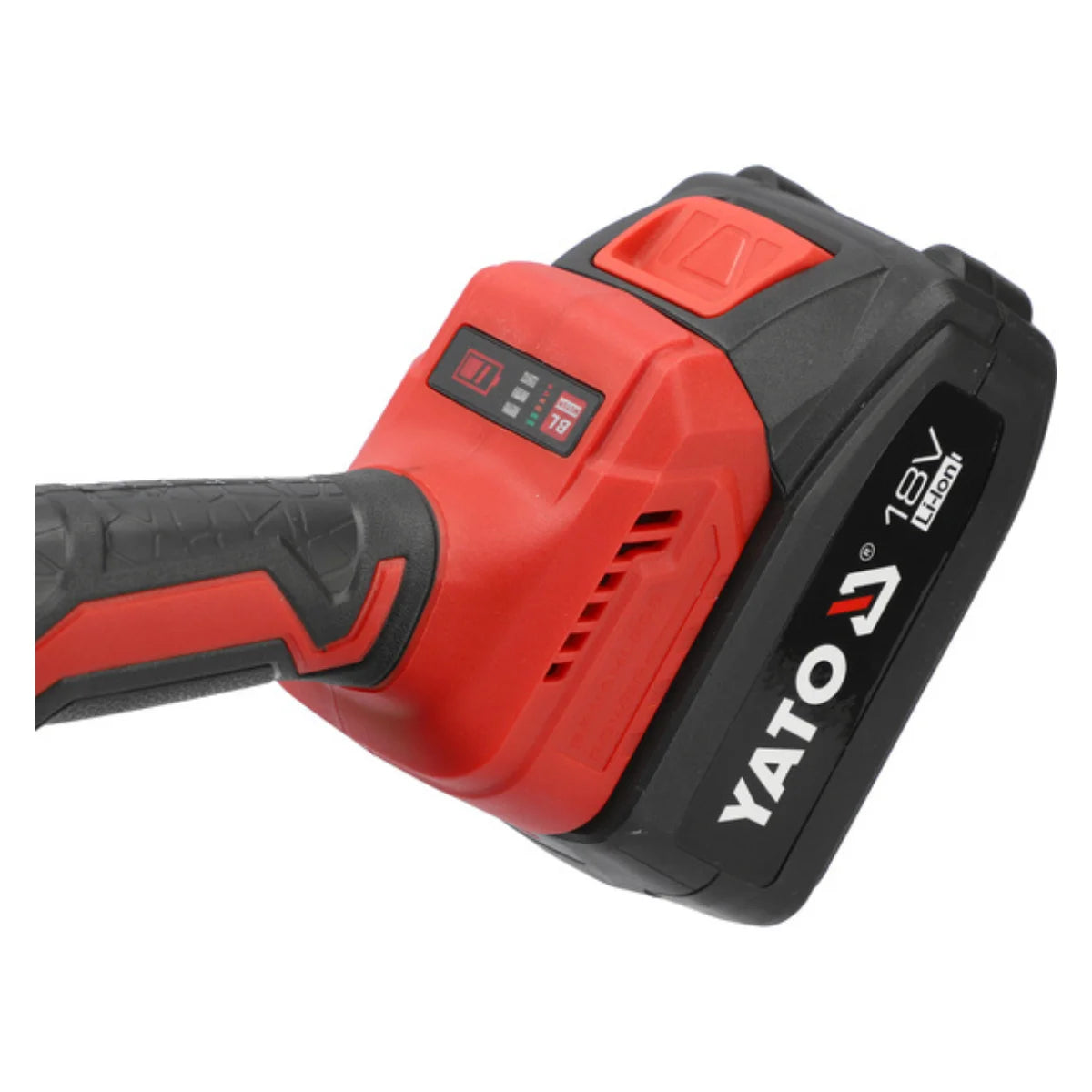 Sierra circular inalámbrica marca Yato 18V, tecnología Brushless, modelo YT-8281185, 6150 RPM con batería de 4Ah
