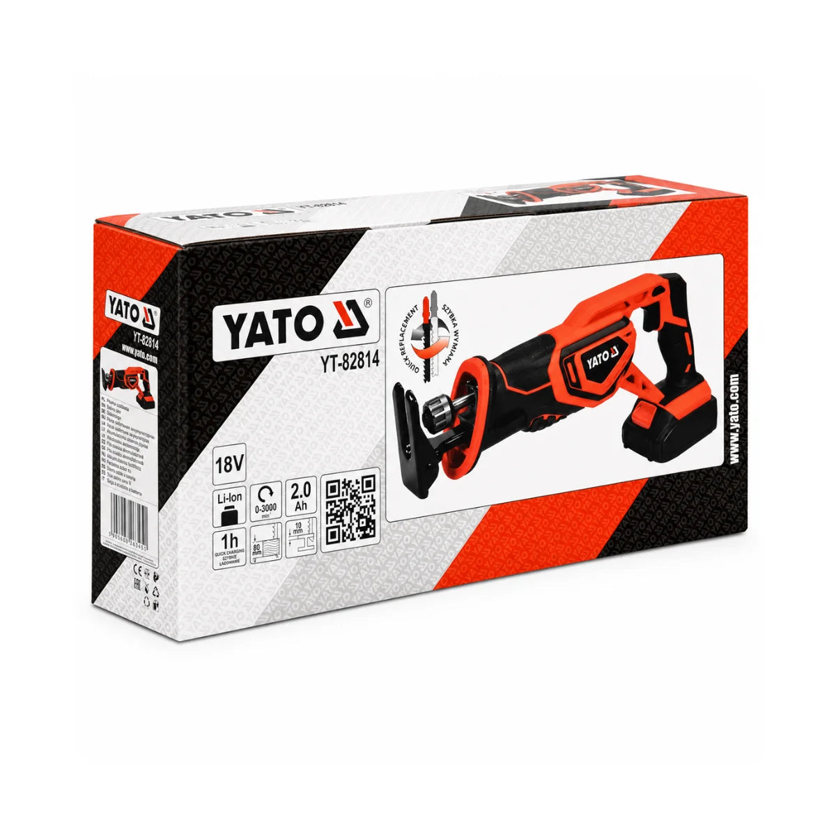 Sierra Sable Inalámbrica Yato YT-82814 18V con batería 2 Ah