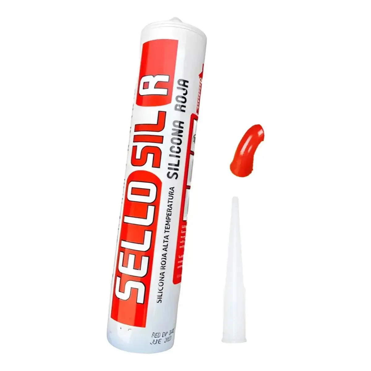Silicona Acética Alta Temperatura Sellosil Roja 300Ml