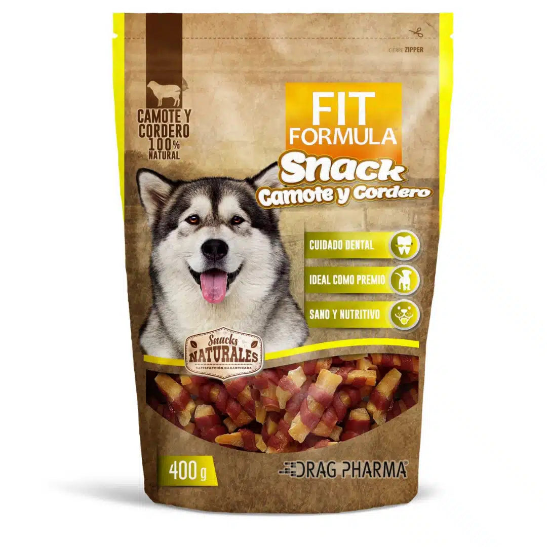 Snacks Fit Formula camote y cordero para perros saludables