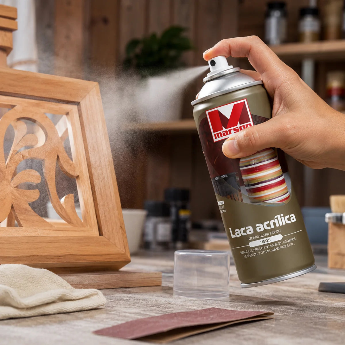 Pintura Laca Acrílica Transparente 350 ml Marson Sherwin Williams