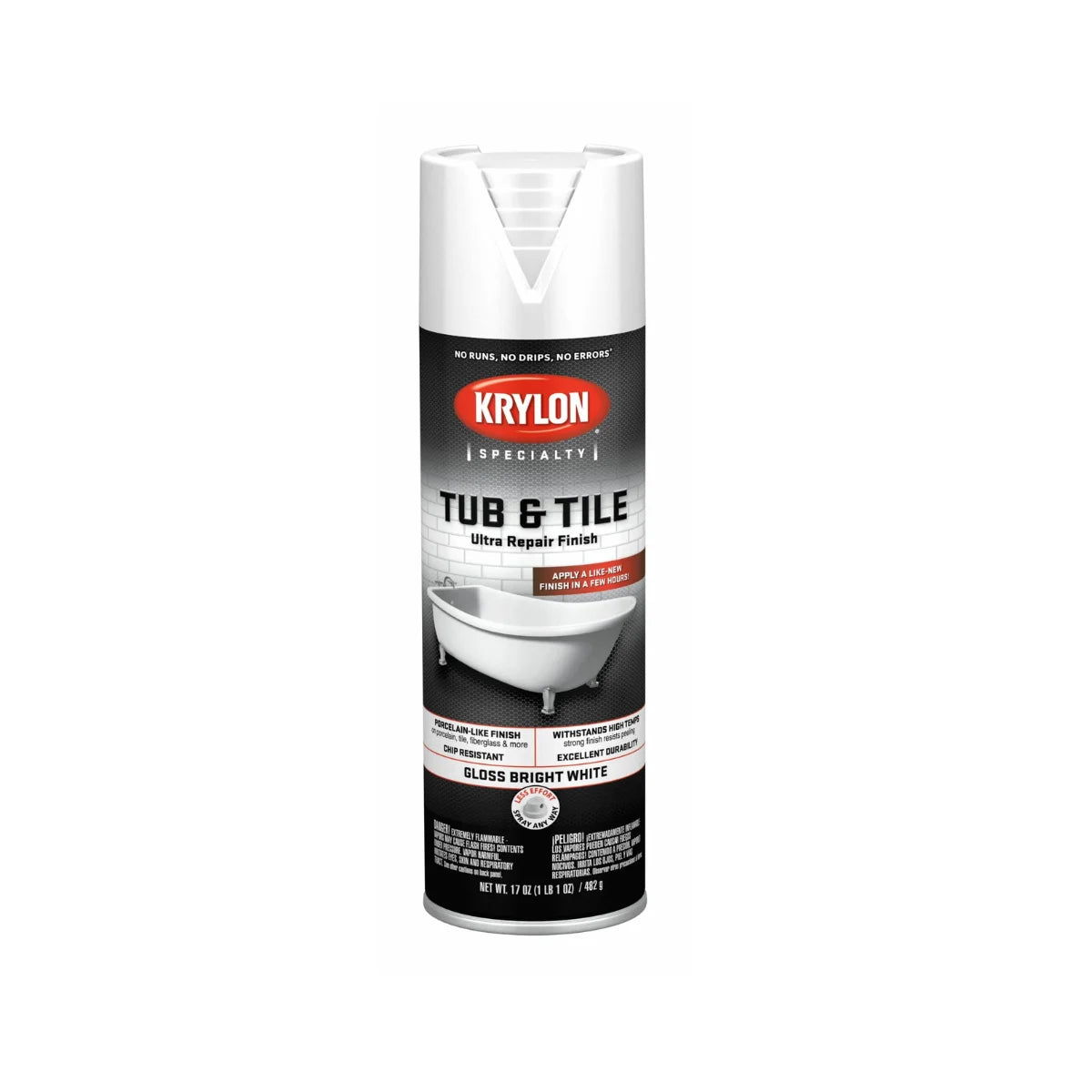 Pintura para Tinas y Azulejos Krylon 17 oz Blanca