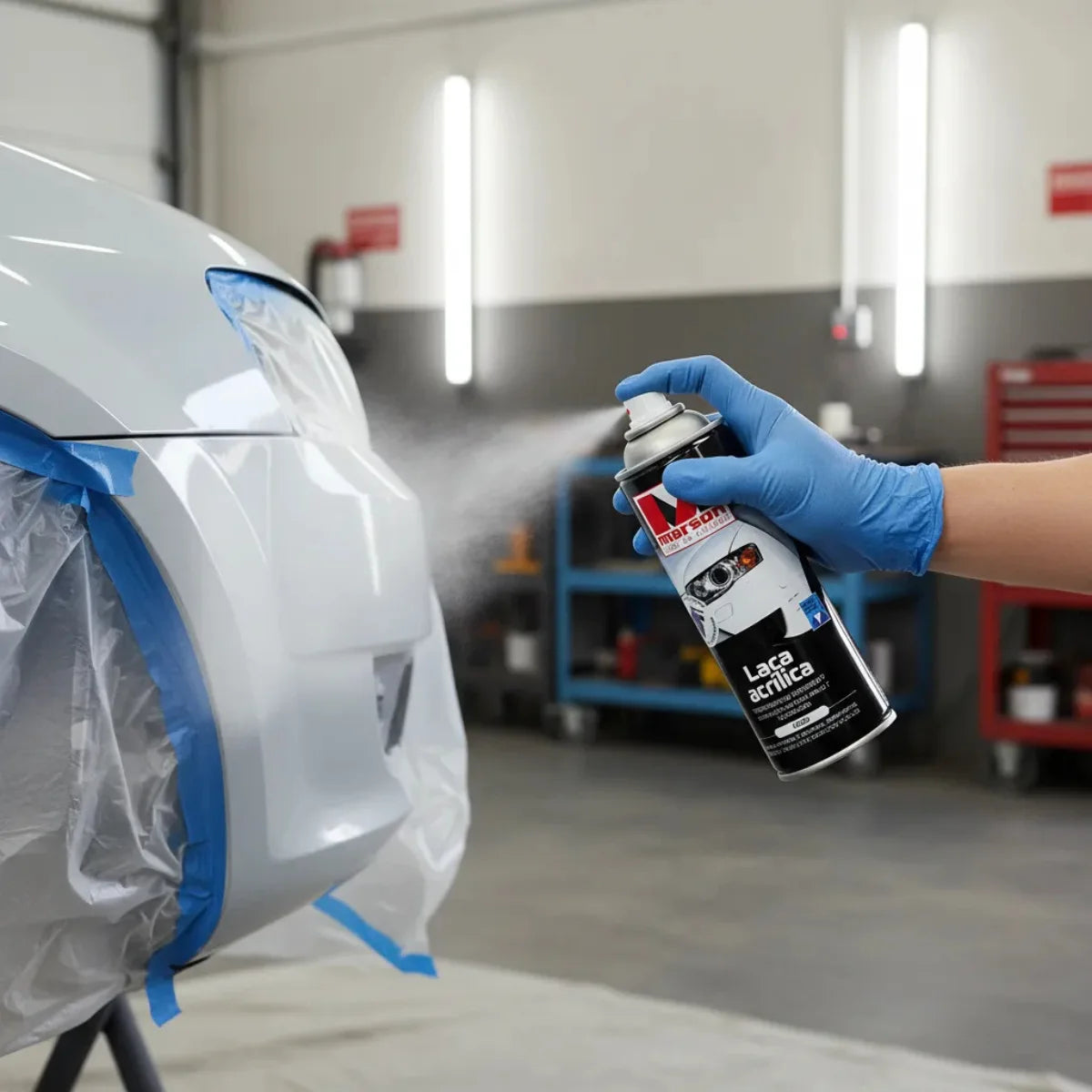 Spray Laca Acrílica Blanco Brillante 360 cc Marson Sherwin Williams