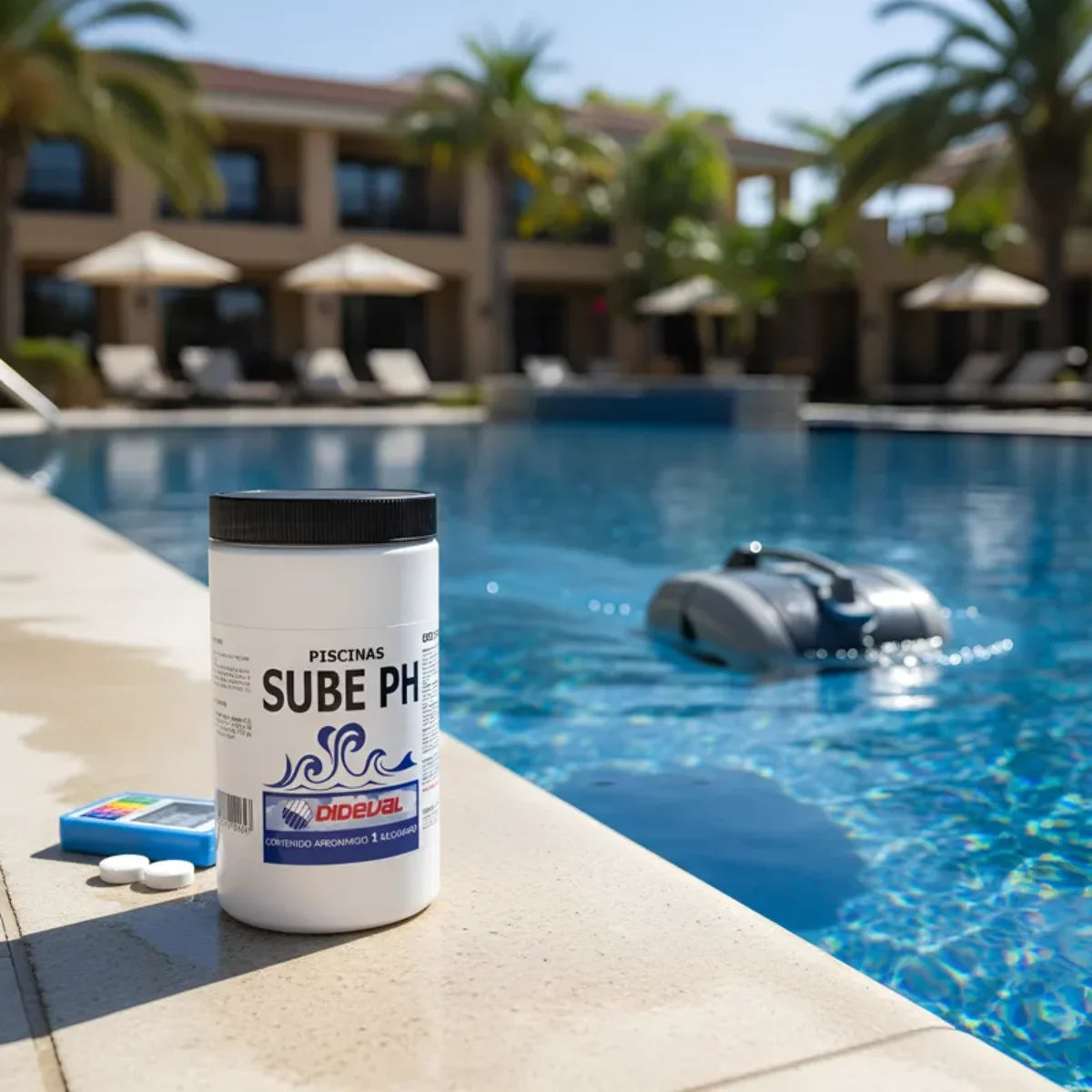 Sube pH 1kg Dideval granulado para piscinas.