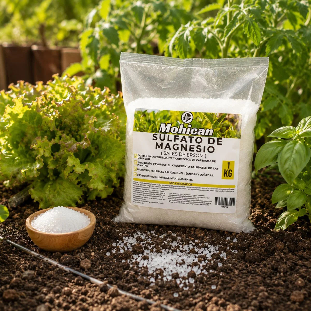 Sulfato de Magnesio Sales de Epsom Mohican bolsa de 1 kg