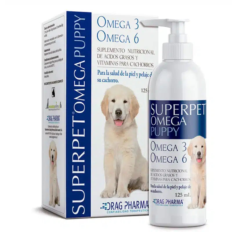 Aceite Omega 3 y 6 Superpet Puppy vitaminas 125 ml para cachorros