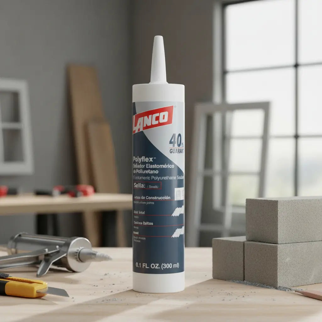 Sellador de poliuretano Lanco Polyflex 300 ml para juntas y grietas