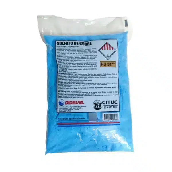 Sulfato De Cobre Múltiples Usos 1 kg