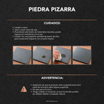 Tabla Wayu de piedra pizarra negra para aperitivos
