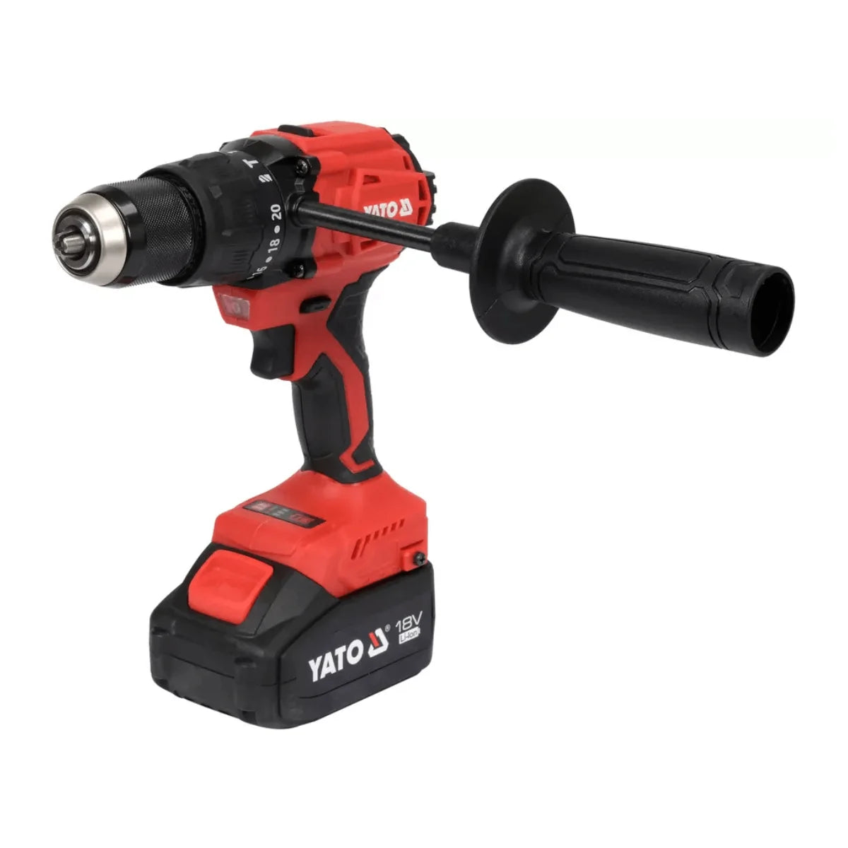 Taladro Percutor Inalámbrico Yato YT-8277915 18V 120 Nm con batería 4 Ah