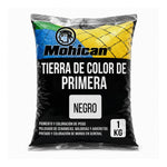Tierra de color negra Mohican de primera calidad bolsa de 1 kg