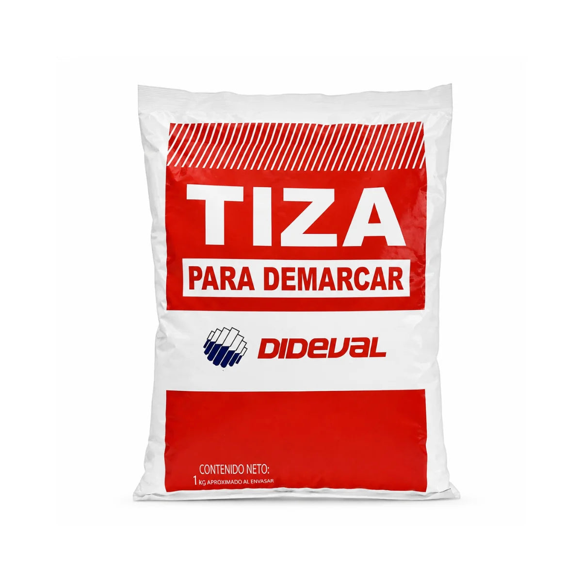 Tiza para Demarcar Superficies 1 Kg Dideval carbonato de calcio para canchas deportivas y trazados de obra