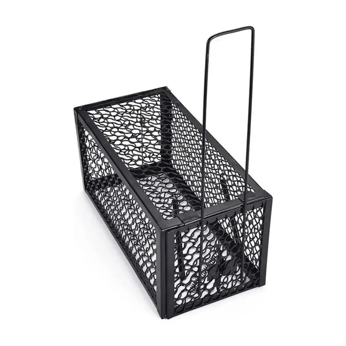 Jaula trampa para ratones metálica plegable de captura viva para roedores pequeños.