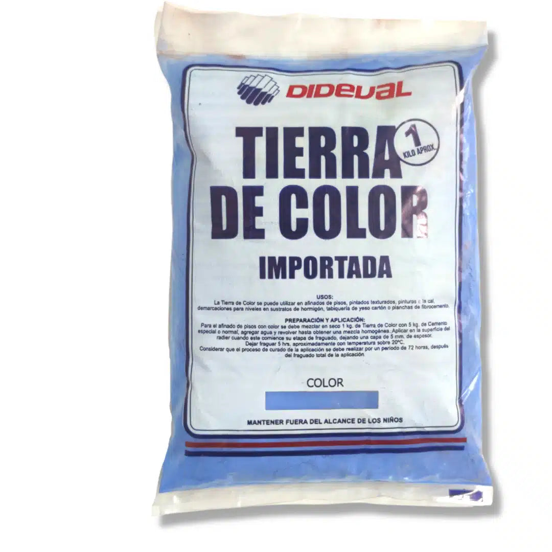 Tierra decorativa azul Dideval 1 kg para jardinería y paisajismo