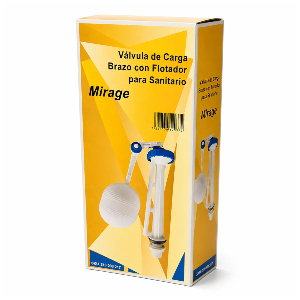 Válvula de carga Mirage de TAUMM 15/16” HE con flotador para WC