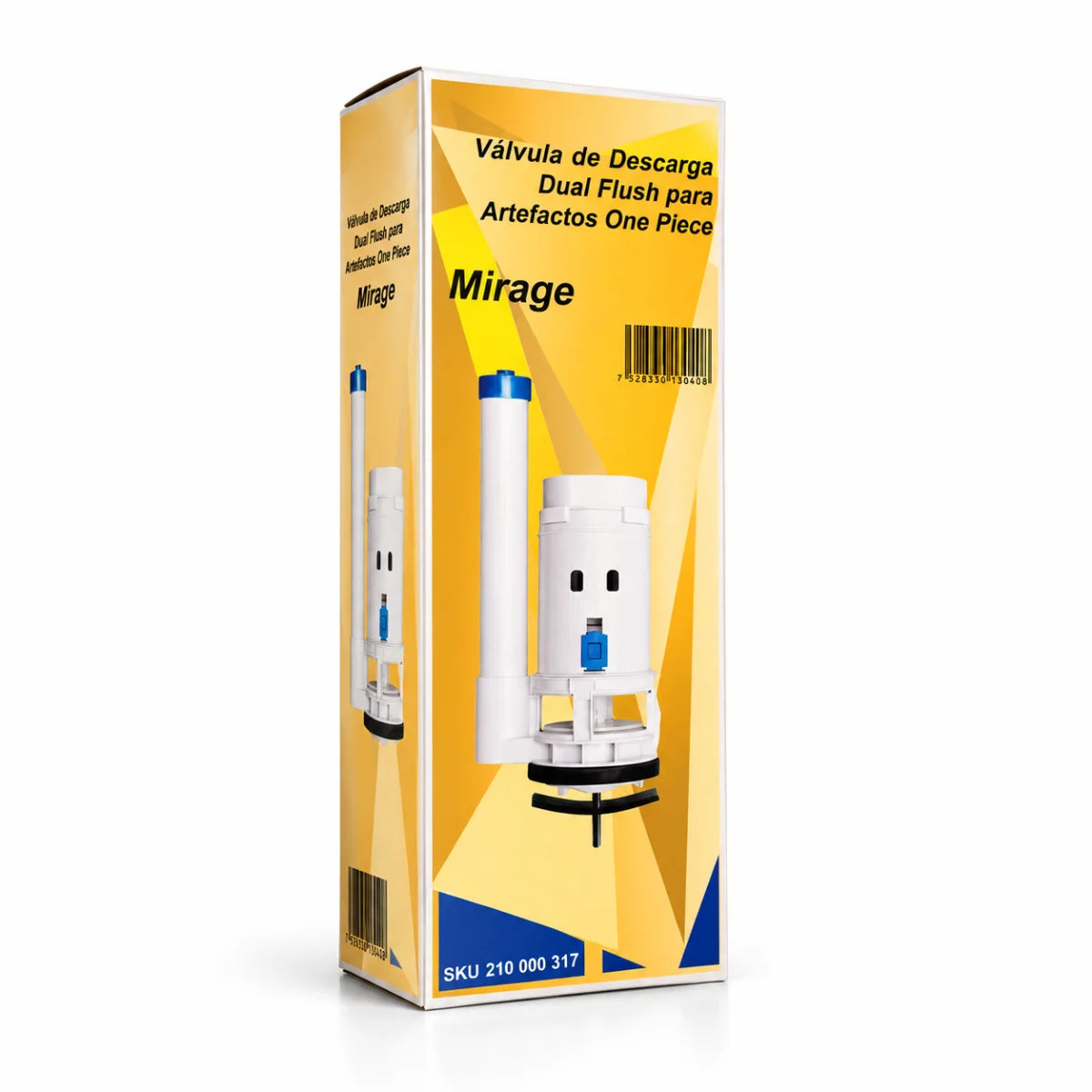 Válvula de descarga Mirage Dual Flush de TAUMM para WC One Piece
