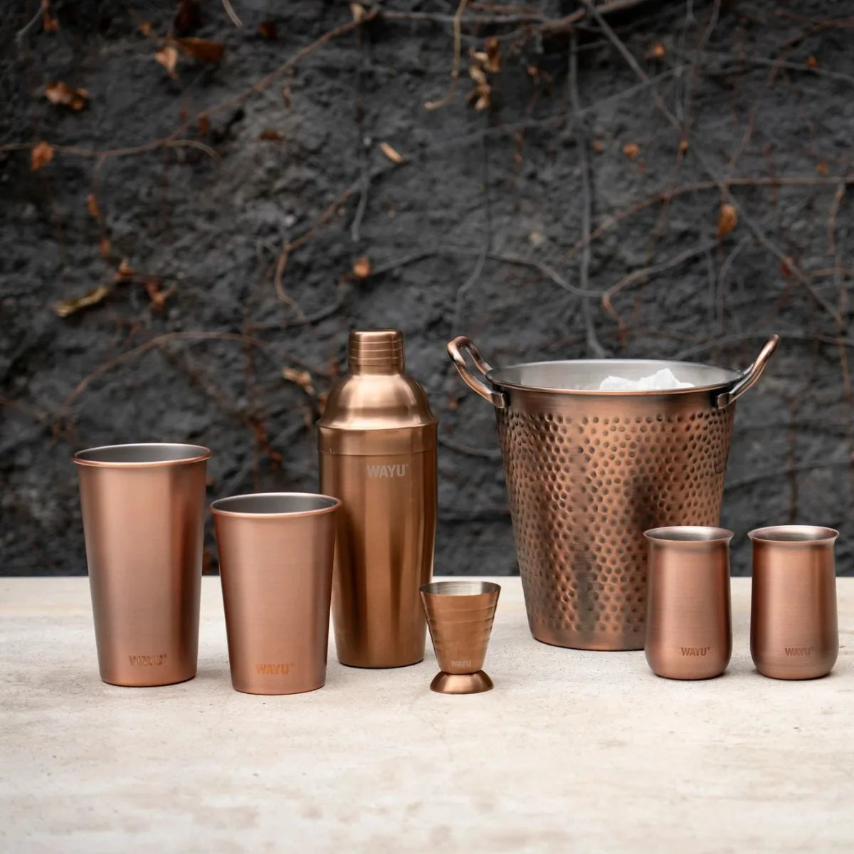 Vaso Copper Line Wayu de acero inoxidable de 700 ml