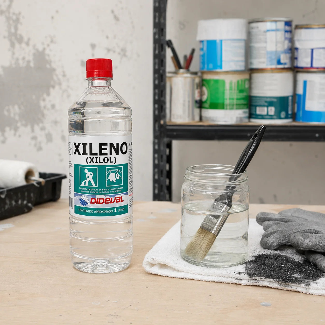Xileno Diluyente de Pinturas Dideval de 1 litro