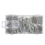Caja con 200 resortes variados Yato YT-06875 de hierro galvanizado.