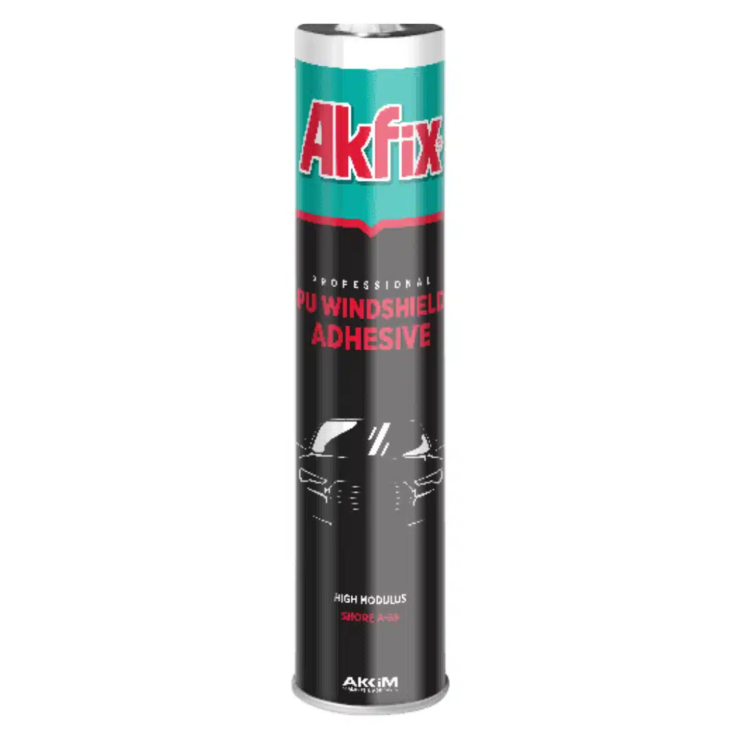 Caja de 12 selladores de parabrisas Akfix, color negro de 300 ml, adhesivo de poliuretano para pegar vidrios automotrices