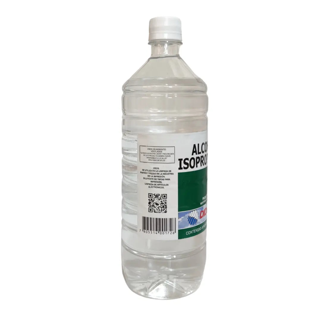 alcohol isopropílico Dideval, desengrasante y limpiador para electrónica y superficies