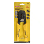 Herramienta crimpeadora y pelacables multiuso Inoxcrom para conectores RJ45 (red) y RJ11 (teléfono), de acero resistente.