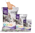 Saco de 4 kg de arena aglomerante Fit Fórmula con aroma a lavanda para gatos