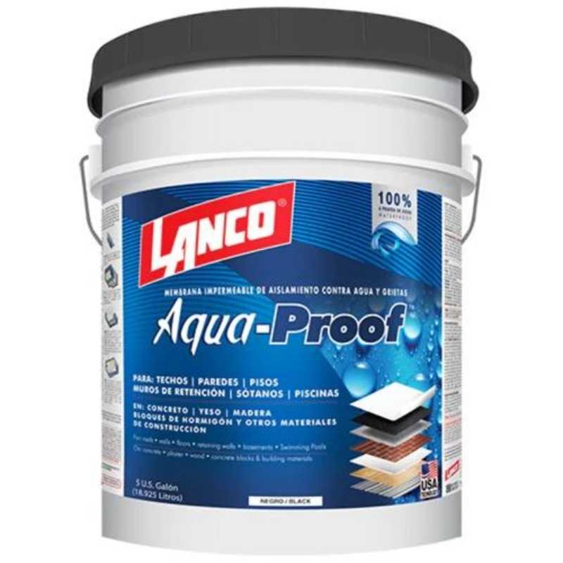 Membrana Impermeabilizante Aqua Proof (Color Negro) Lanco
