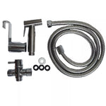 ducha bidet árabe premium Inoxcrom, con manguera flexible y rociador de mano fabricado en acero inoxidable para máxima higiene.