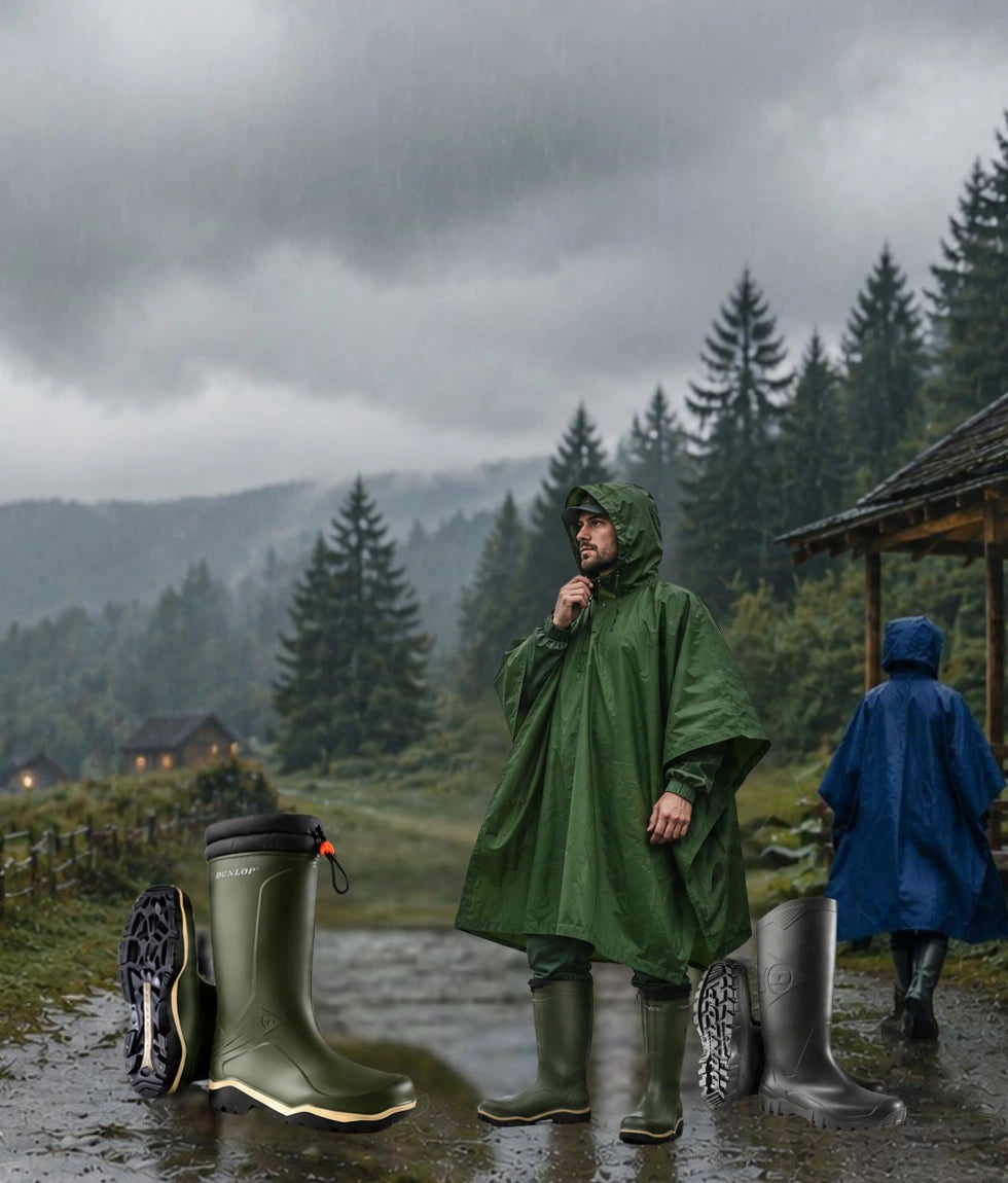 Botas y capas de lluvia para protección contra el agua y clima húmedo en Baumart