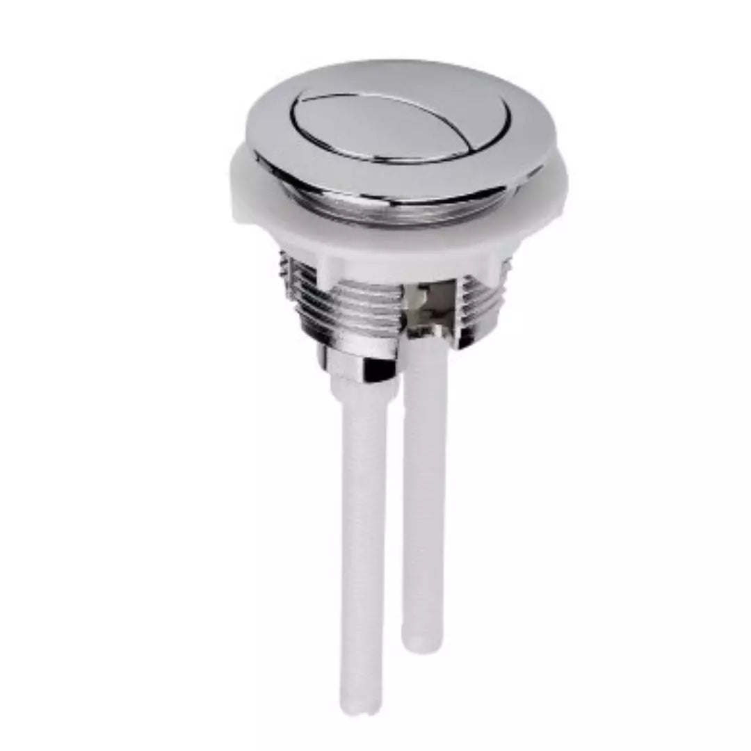 Botón de doble descarga (2 etapas) para estanque de WC, 38 mm de diámetro y 8 cm de largo, para ahorro de agua